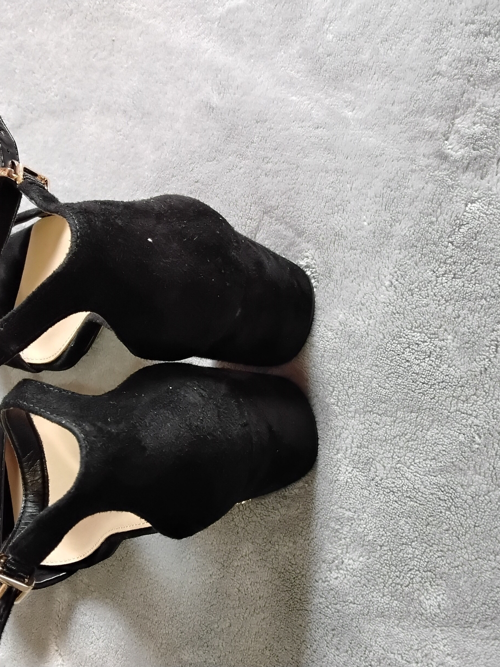 Sam Edelman Black Ankle-Strap Block Heel Sandals - Picture 4 of 6